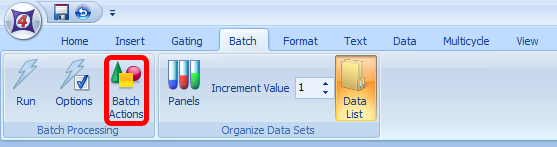 图T28.76   Opening the Batch Actions Window (打开批操作窗口)